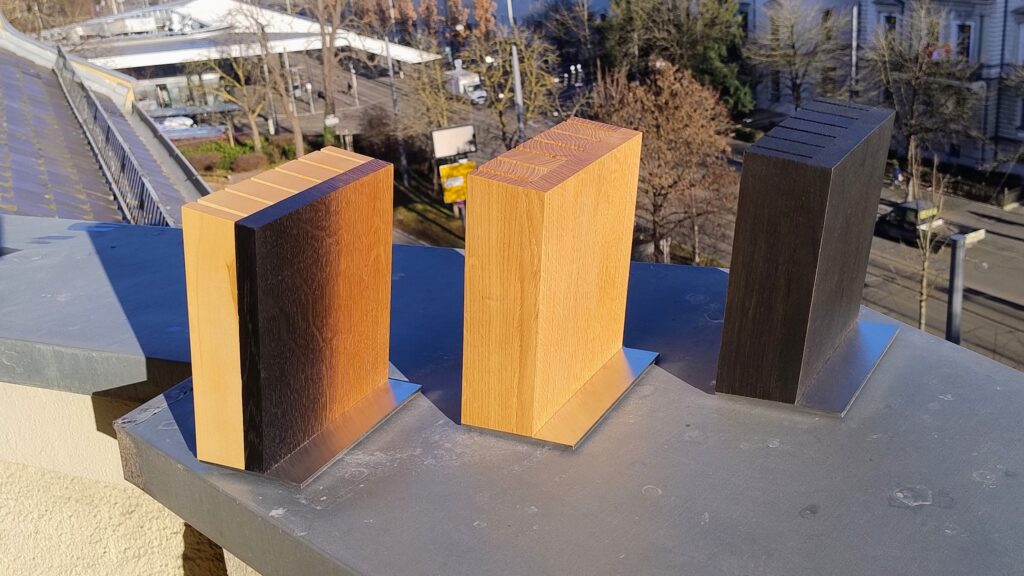 Fertige Messerblöcke hinten